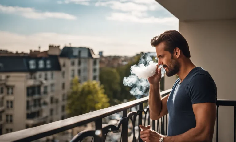 How To Smoke On A Balcony Without Getting Caught
