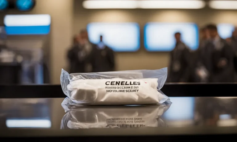 Can You Bring A Small Amount Of Cocaine Through Airport Security?